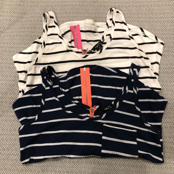 Rue21 Tops - 🔴 Rue 21 Striped Tank Tops